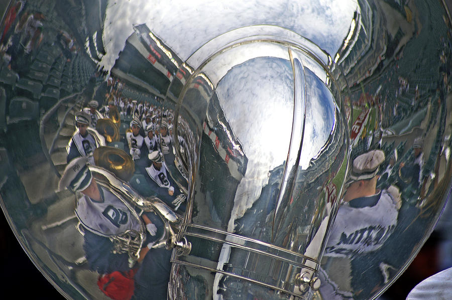 Music Photograph - Reflection of the Marching Band by Tom Gari Gallery-Three-Photography