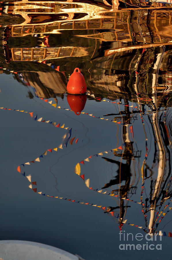 Boat Photograph - Reflection of the Summer by Bener Kavukcuoglu