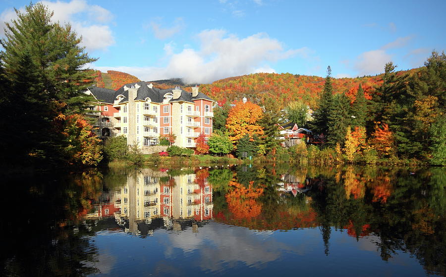 Reflection On Mont Tremblant Lake Photograph by Gsamie - Guillaume Samie