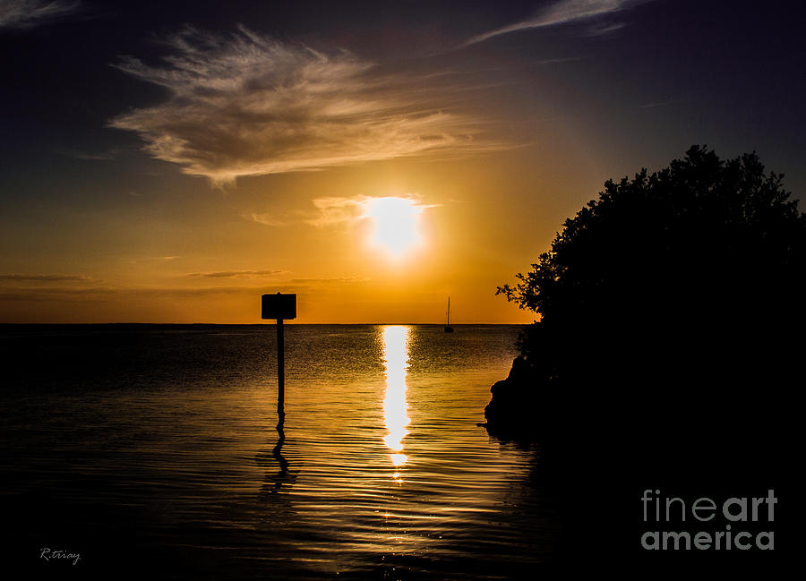 Sunset Photograph - Reflection On the Waters Edge by Rene Triay FineArt Photos