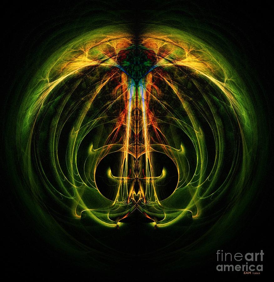 Abstract Digital Art - Reflection Symmetry  by Elizabeth McTaggart