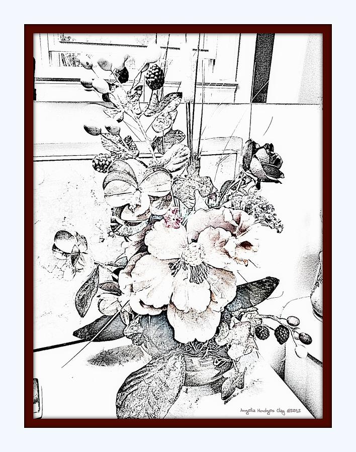 Flower Digital Art - Reflections  by Angelia Hodges Clay