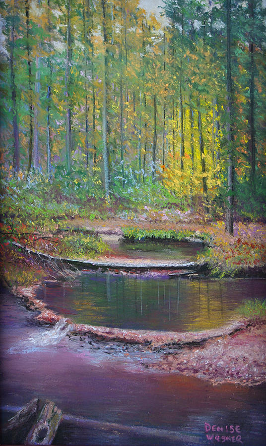 Fall Pastel - Reflections by Denise Wagner