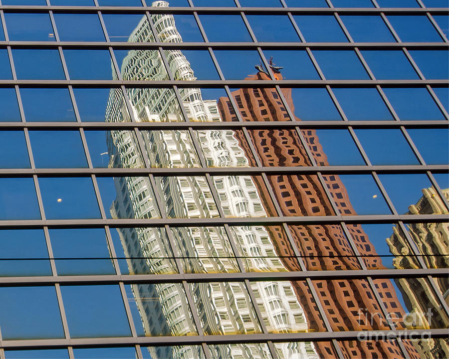 Abstract Photograph - Reflections from Glass by Dave Hood