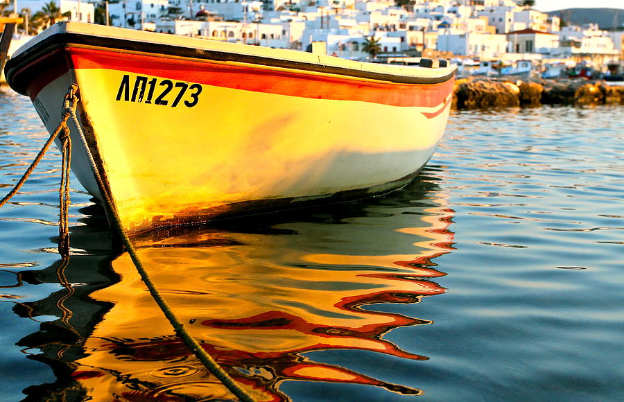 Reflections in Naoussa Photograph by John Babis
