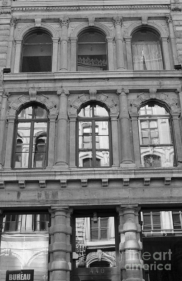 Reflections in Old Montreal Photograph by Nina Silver