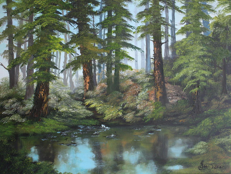 Wildlife Painting - Reflections by Jean Walker