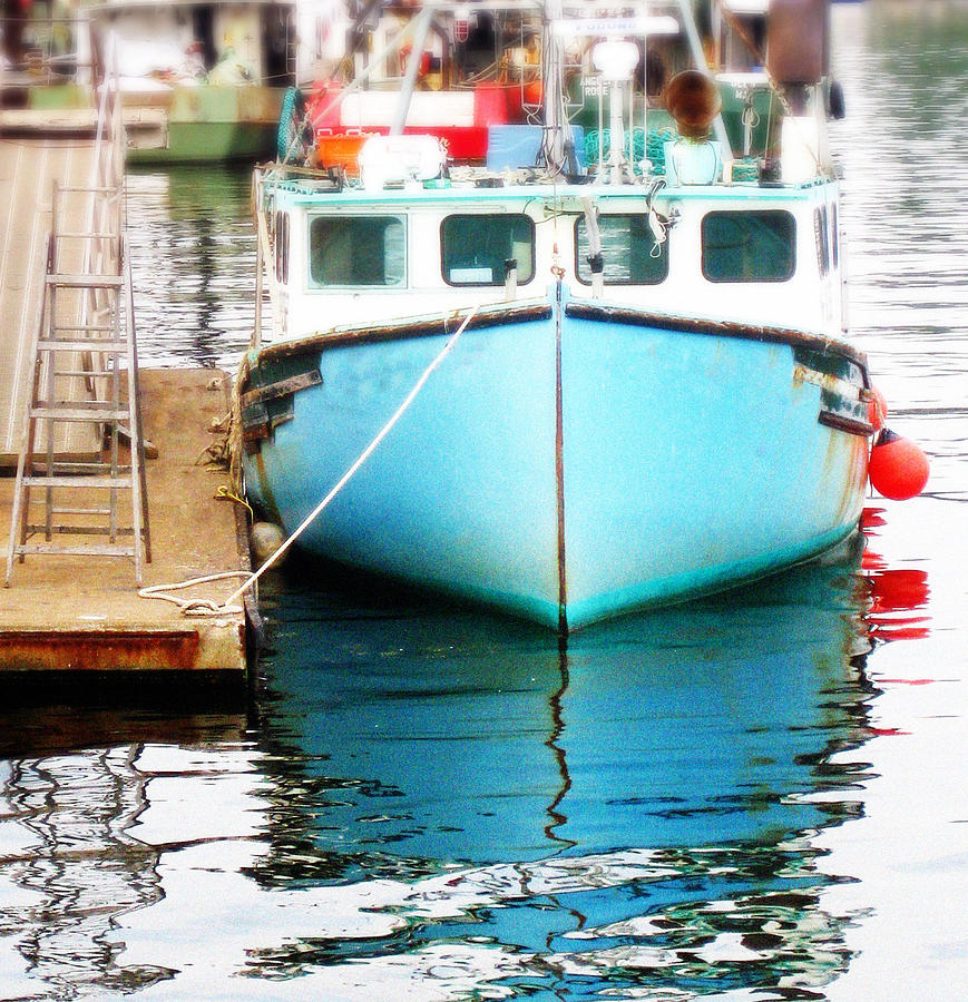 Boat Photograph - Reflections by Katina Borges