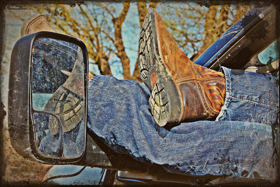 Reflections of a Cowboys Nap Photograph by KayeCee Spain