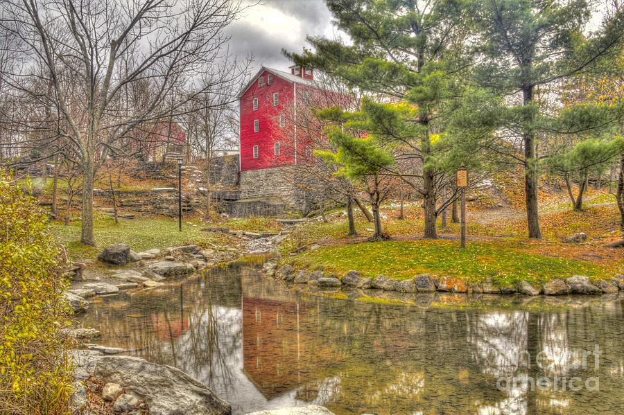 Reflections of an Ole Red Mill Photograph by Jim Lepard