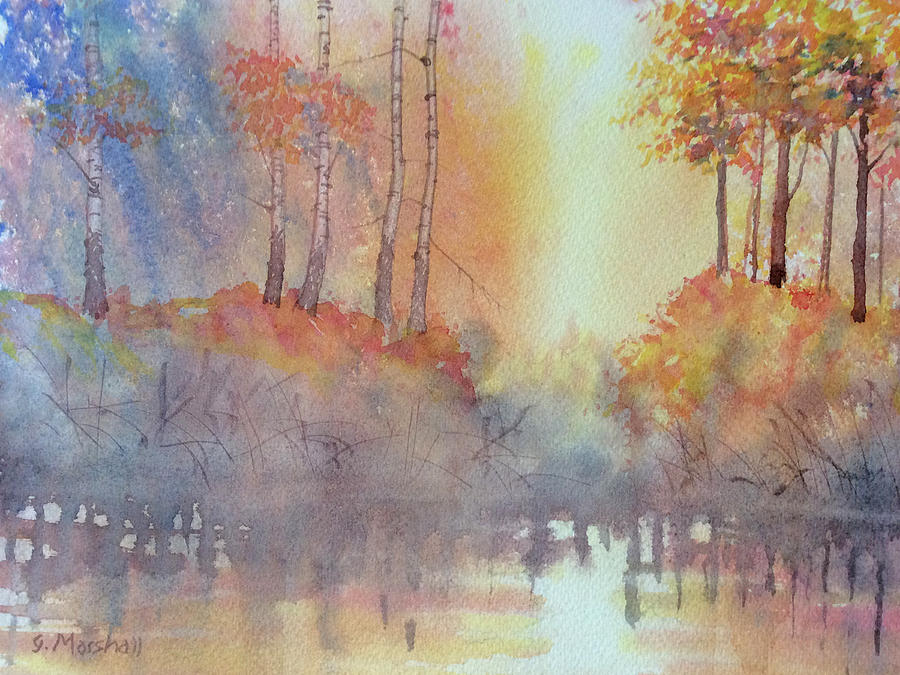 Reflections of Autumn Painting by Glenn Marshall