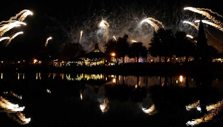 Landscape Photograph - Reflections of Epcot by David Lee Thompson