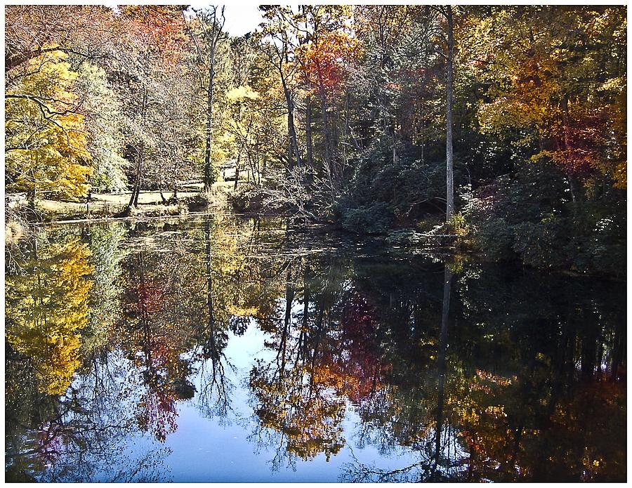 Reflections of Fall Photograph by Johnnie Stanfield