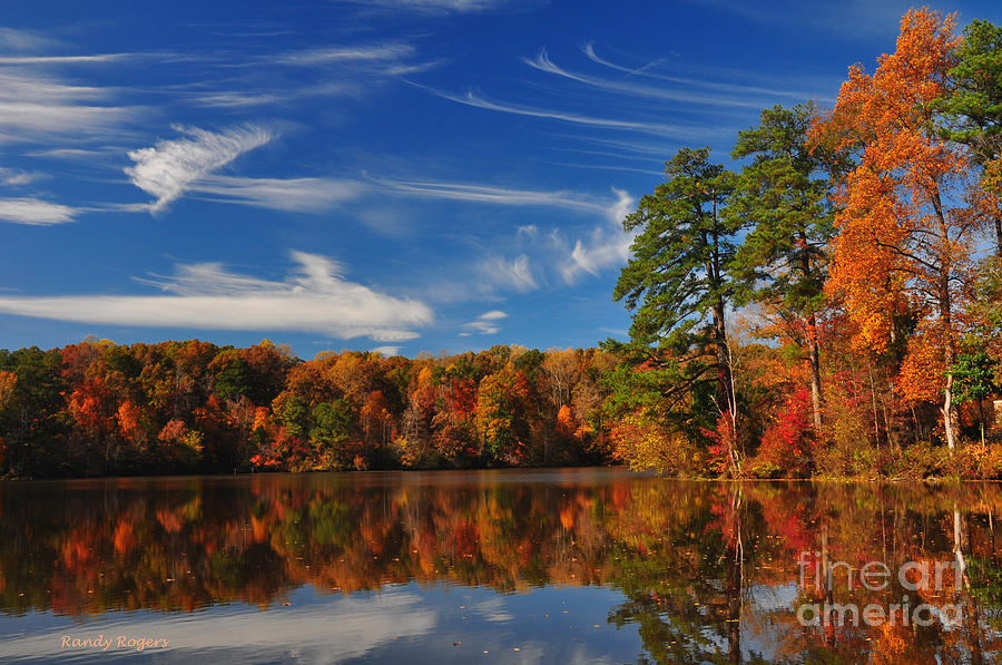 Reflections of Fall Photograph by Randy Rogers