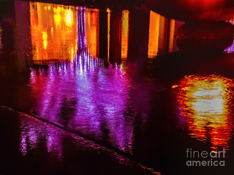 Reflections of Fire in Water Photograph by Frances Ann Hattier