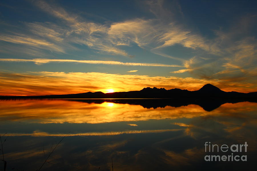 Sunset Photograph - Reflections of Home by Long Love Photography