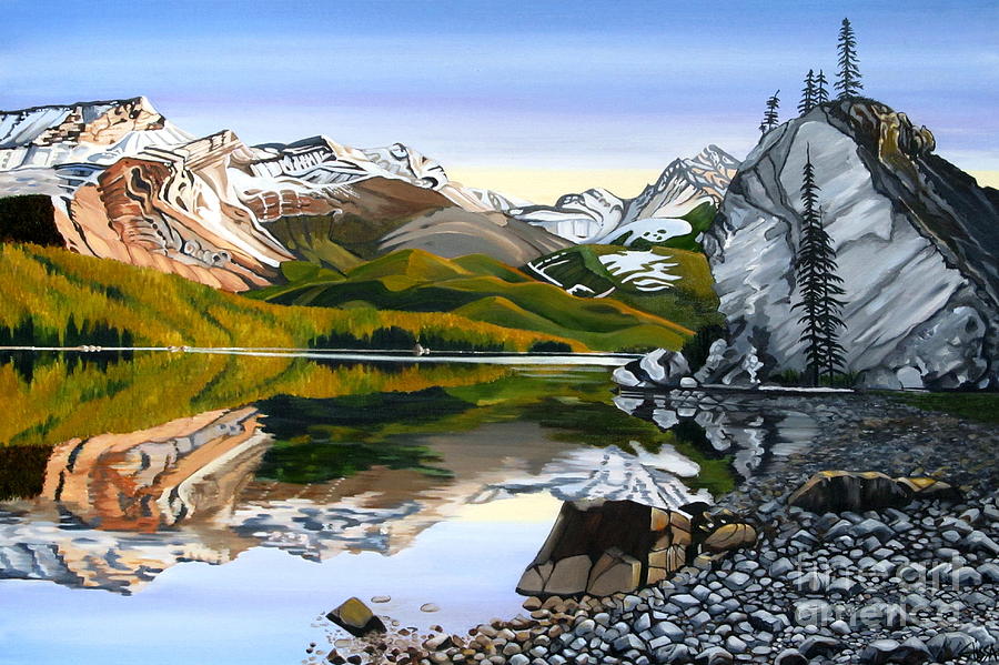 Reflections of Jasper Painting by Elissa Anthony
