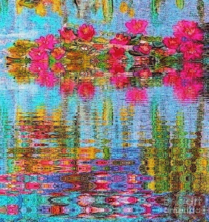 Claude Monet Painting - Reflections of Monet by Holly Martinson