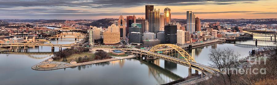 Reflections Of Pittsburgh Pennsylvania Photograph by Adam Jewell