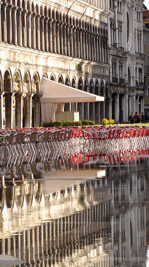 Reflections of Saint Marks Square -day Photograph by Jennifer Wheatley Wolf