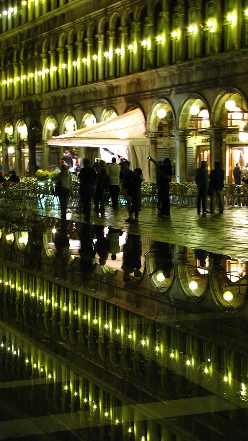 Reflections Of Saint Marks Square-night Photograph