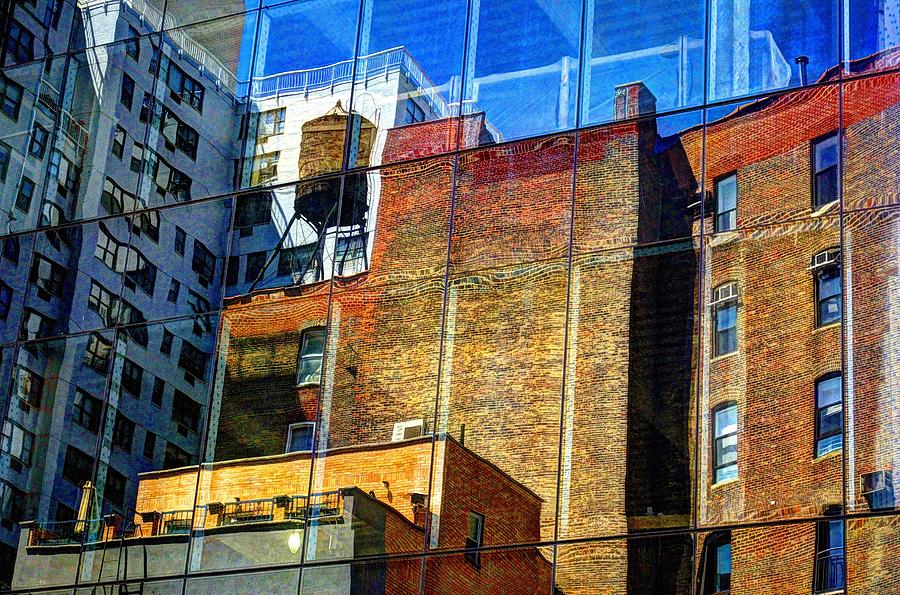 New York City Photograph - Reflections on 9th Street by Lucia Vicari