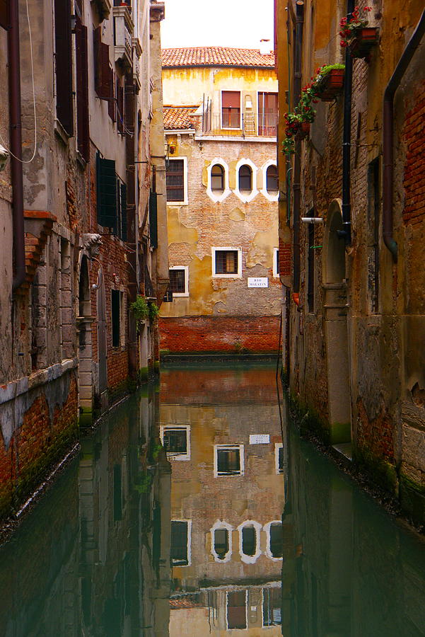 Reflections On A Canal Photograph by Amelia Racca