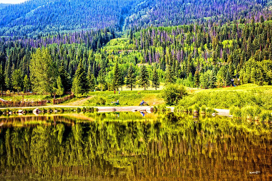 Reflections on a Summer Day - Vail - Colorado Photograph by Madeline Ellis