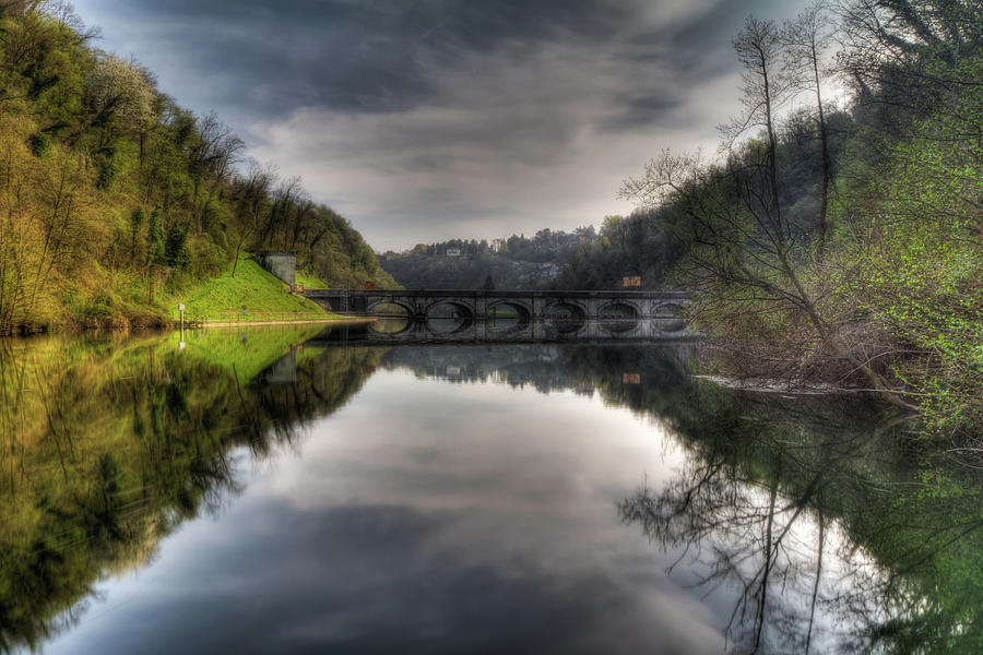 Reflections on Adda River Photograph by Roberto Pagani