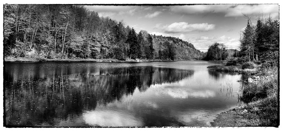 Reflections on Bald Mountain Pond Photograph by David Patterson