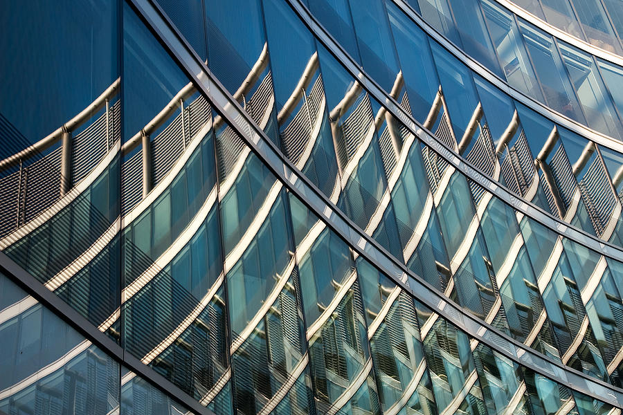 Reflections on Building Windows Photograph by Artur Bogacki