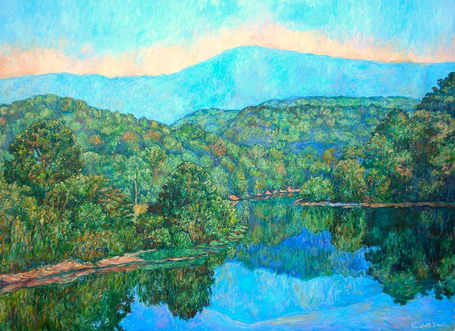 Tree Painting - Reflections on the James River by Kendall Kessler