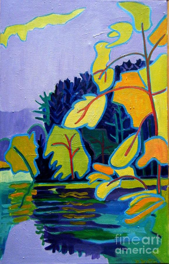 Reflections on the Nashua River Painting by Debra Bretton Robinson