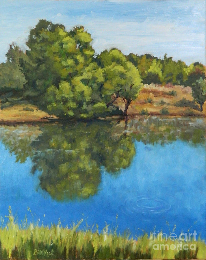 Landscape Painting - Reflections On The River by William Reed