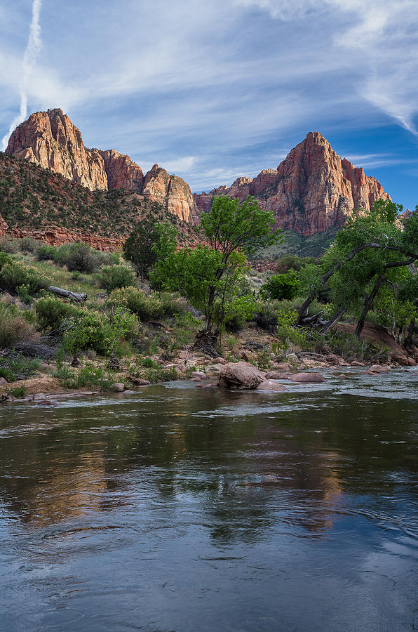 Reflections on the Virgin River Photograph by Greg Nyquist