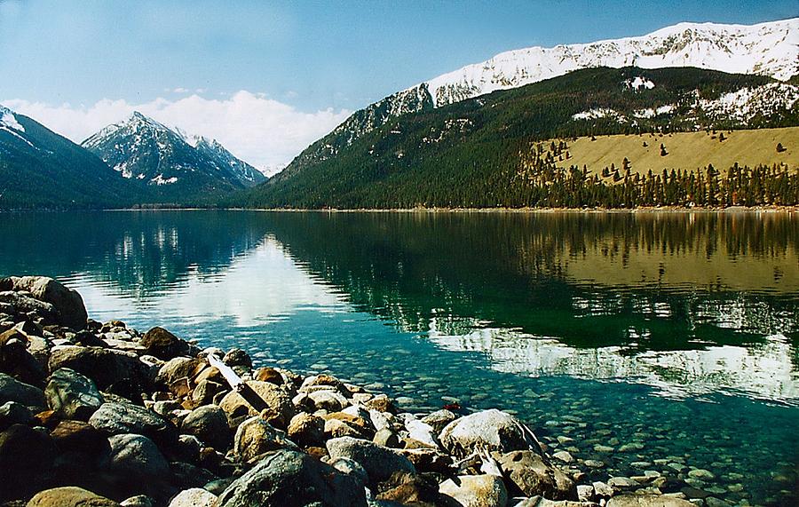 Mountain Photograph - Reflections On Wallowa by Lynne and Don Wright