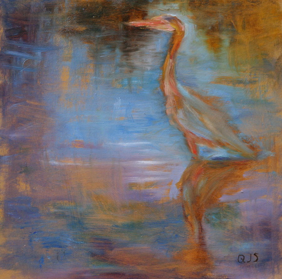 Bird Painting - Reflections by Quin Sweetman
