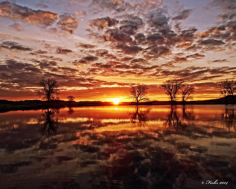Reflective Dawn Photograph by Fiskr Larsen