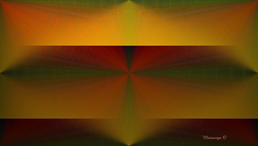 Abstract Digital Art - Reflex-Y-R-G by Ines Garay-Colomba