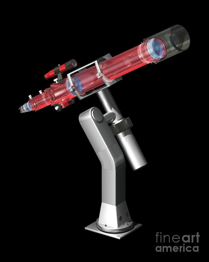 Refracting Telescope, Artwork Photograph by Carlos Clarivan Fine Art