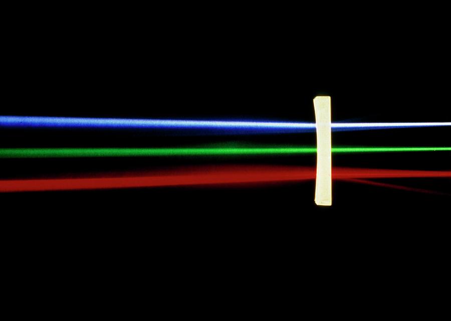 Refraction Photograph - Refraction Of Light By Plano-concave Lens by David Parker/science Photo Library