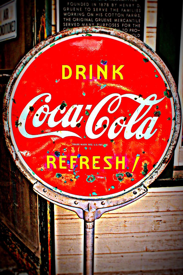 Sign Photograph - Refresh by Beth Vincent