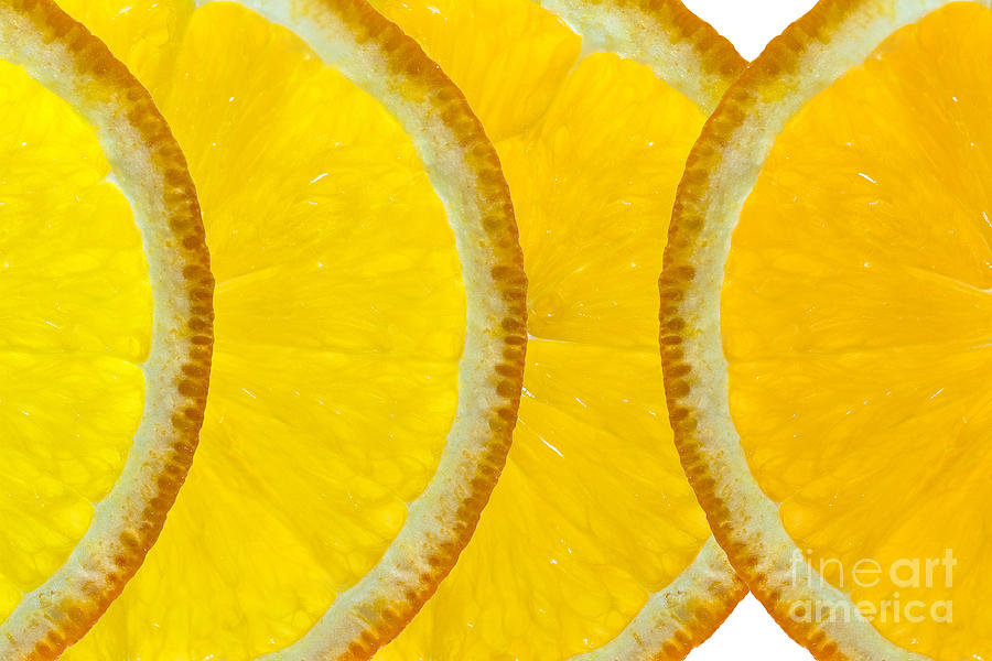 Fruit Photograph - Refreshing Orange Slices  by Natalie Kinnear