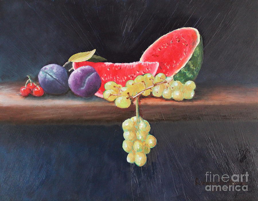 Still Life Painting - Refreshing Southern Delight by Louise Williams Still Life Painting - Refreshing Southern Delight by Louise Williams