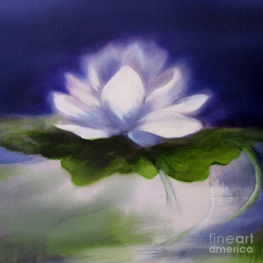Regal Lotus Painting by Kate Hungerford