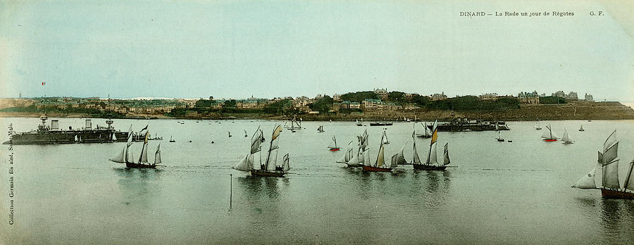 France Photograph - Regatta Day At Dinard, Brittany, France by Mary Evans Picture Library France Photograph - Regatta Day At Dinard, Brittany, France by Mary Evans Picture Library