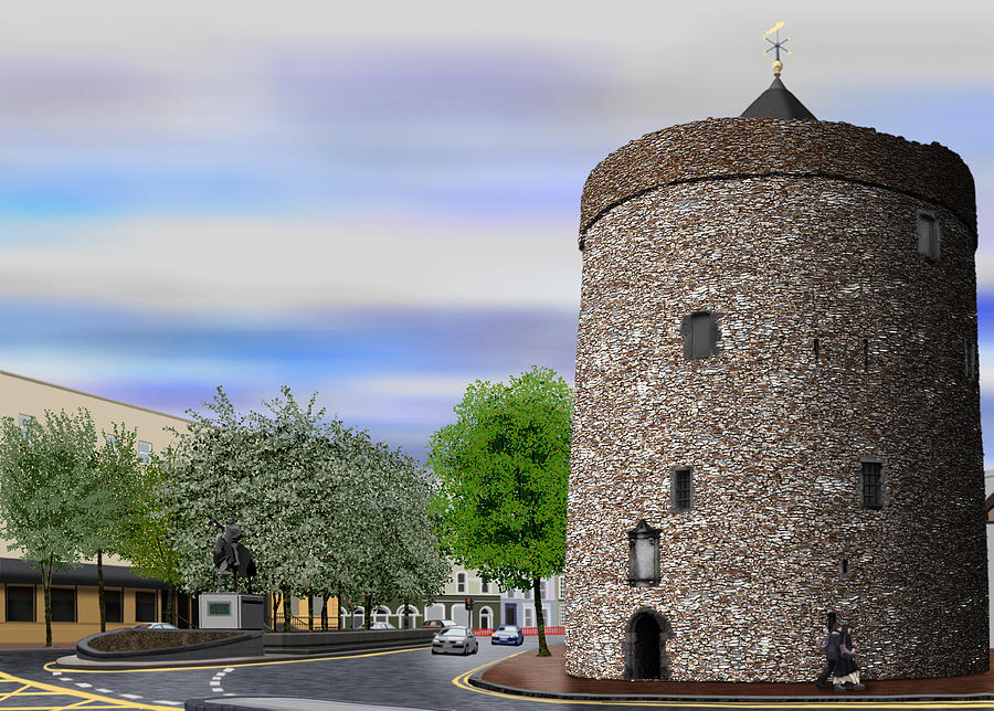 City Digital Art - Reginalds Tower Waterford by Gerard O Reilly