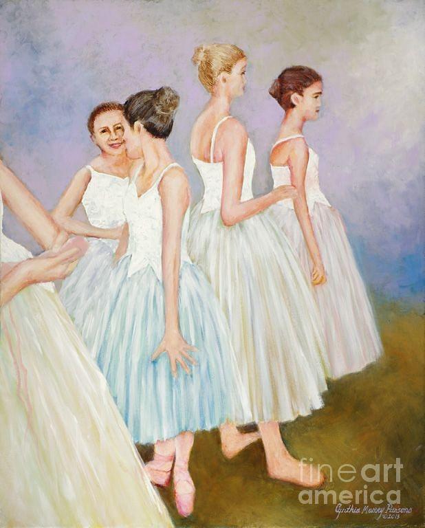 Rehearsal Painting by Cynthia Parsons