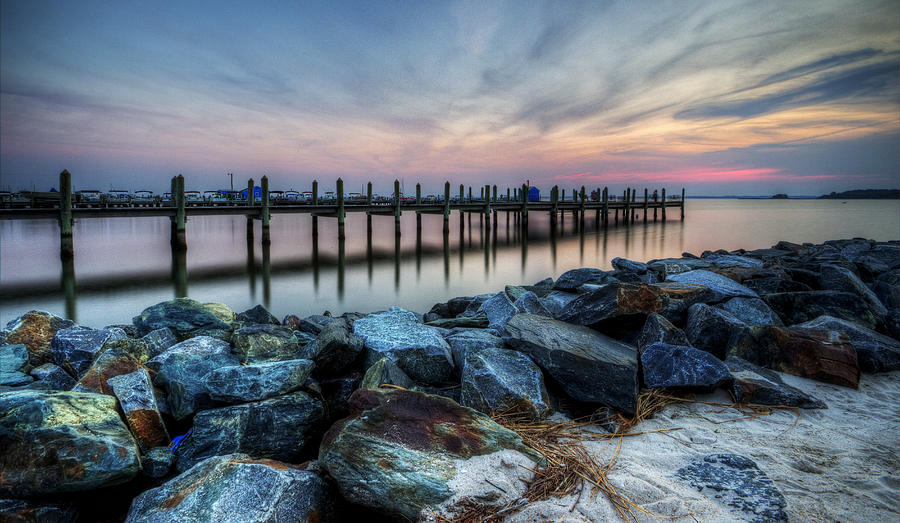 Rehoboth Bay Sunset Photograph by David Dufresne