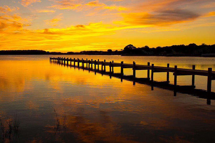 Rehoboth Bay Sunset Photograph by Shannon O'Connor - Fine Art America